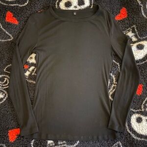 Black Long Sleeve Top
